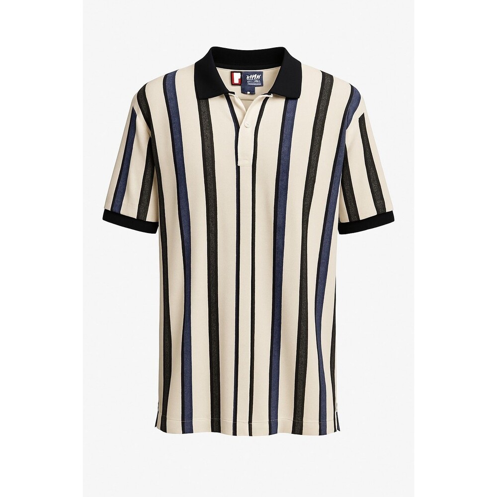 Vintage Y2K Chaps Ralph Lauren Polo Stripped Cotton Men's Colorful Shirt Large